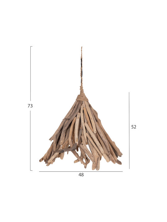 HomeMarkt Pendant Light Light Blue Boho With E27 Socket 48x54x52cm
