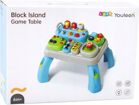 Lean Toys Interactive Educational Activity Table with Sounds for 6+ Months