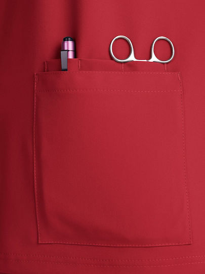 KOI USA Female Medical Blouse Red