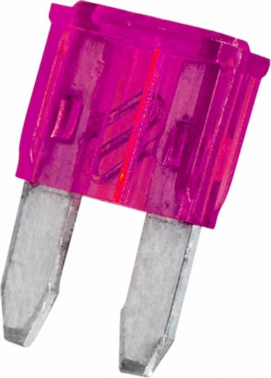 Set 25 Siguranțe Auto Mini Tip Lamă 4A Siguranță Auto 11 X 8,6 Mm Set 25 Bucăți