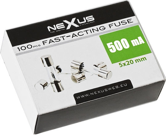 Schnelle Sicherungen 10 Stück 5×20 Mm 500 Ma Elektrischer Stromkreis Schutz