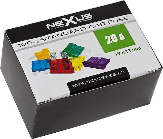 Set 25 Auto Blade Fuses 20a 19×13 Mm Car Electrical System