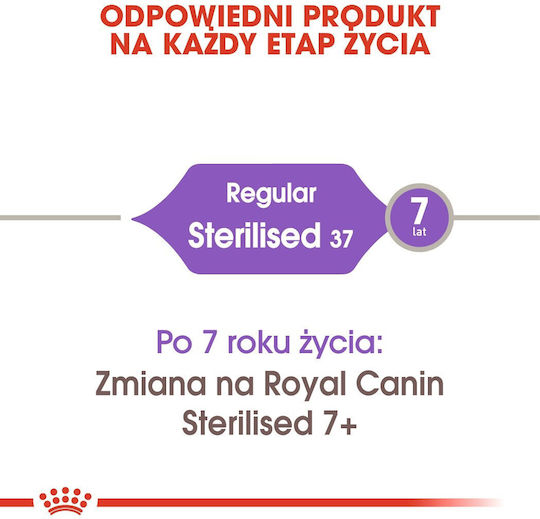 Royal Canin Regular Sterilised 37 Ξηρά Τροφή για Ενήλικες Στειρωμένες Γάτες με Πουλερικά 4kg