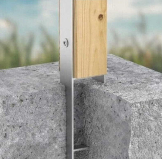 Column Base H-type Bracket Steel 80x600mm