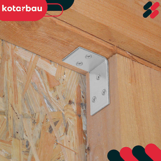 Conector De Construcție Din Oțel Unghiar Pentru Dulgherie Inoxidabil Galvanizat 30 X 45 X 25 Mm Set 100 Bucăți
