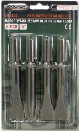 Rockforce Set Of Chisel Bits For Pneumatic Hammers 4 Pieces