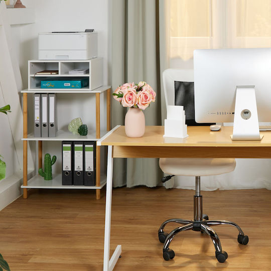 Relaxdays Stand Pentru Imprimantă Birou Alb