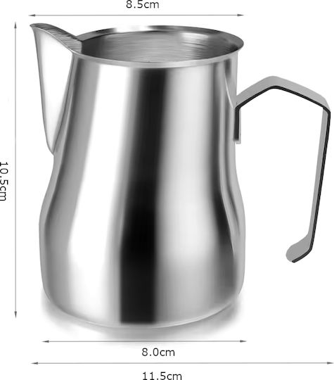 4bars P401 Inox Thick 450 Ml Γαλατιέρα Δείκτη Μέτρησης