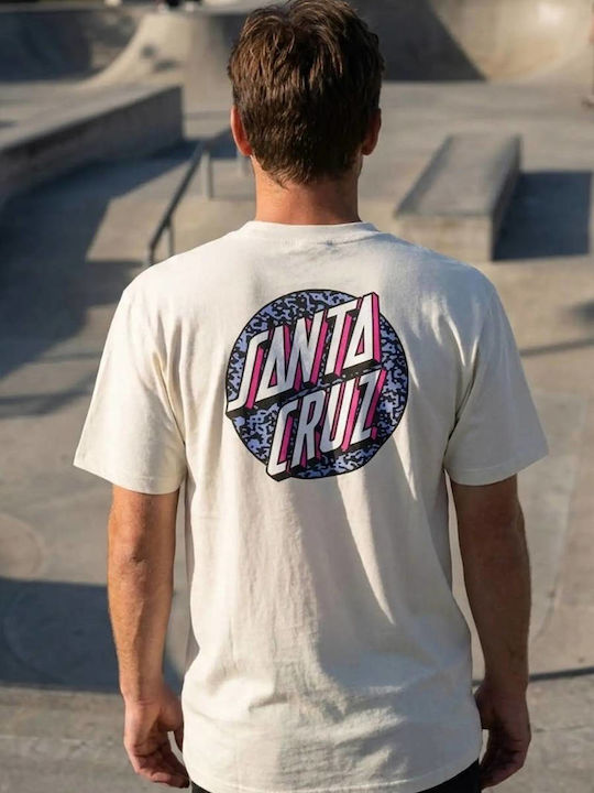 Santa Cruz Dot T-shirt White SCA-TEE-13629