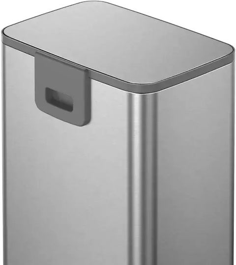 Eko Coș Madison De Gunoi Din Oțel Inoxidabil Cu Pedală Argintiu 30lt
