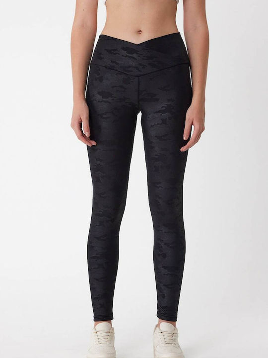 Training Damen Lang Leggings Schwarz