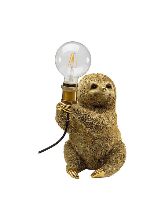 Φωτιστικό Επιτραπέζιο Animal Sloth Χρυσό 20x25x30 Εκ
