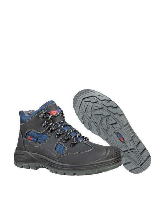 Albatros Safe Mid Pantof de Siguranță Impermeabil Negru S3 cu Certificare A FO SRC WRU