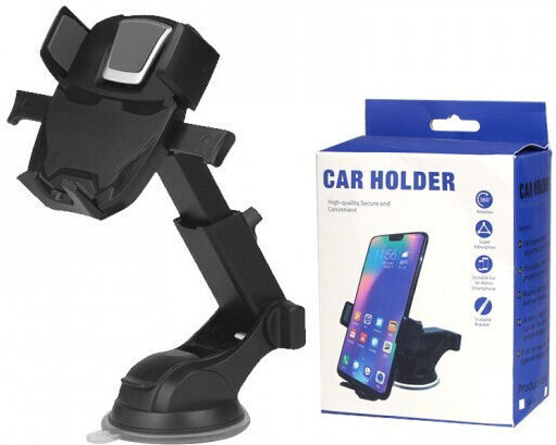 Alista Home 3rd Car Phone Holder Black