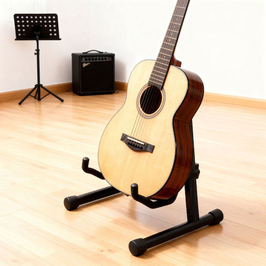 Relaxdays Foldable Guitar Stand Black 39x31x29 Cm