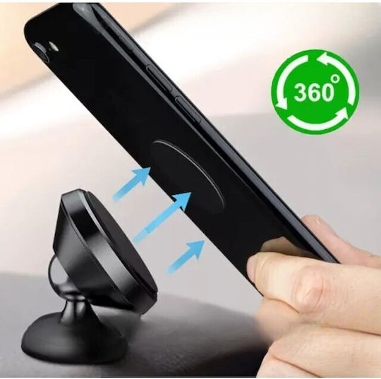 Alista Home Suport Auto Magnetic Pentru Telefon Bk1 Rotire 360 Grade Negru