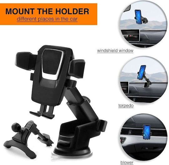 Alista Home 3rd Car Phone Holder Black