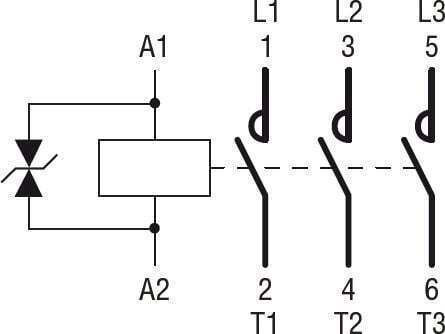 Lovato Electric Τριπολικός Διακόπτης Ράγας 24V 32A