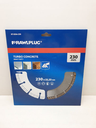 Rawlplug Δίσκος Κοπής Δομικών Υλικών 230mm