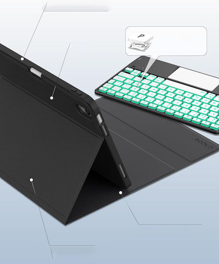 Keyboard Case Ipad 10 10.9" 2022 Cacoe Azerty Touchpad