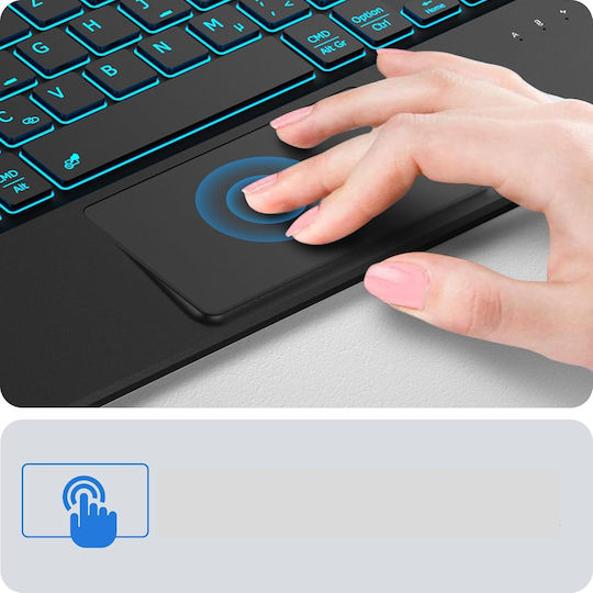 Калъф Клавиатура iPad Pro 11 M4 2024 Cacoe Qwerty Touchpad