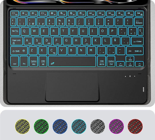 Калъф Клавиатура iPad Pro 11 M4 2024 Cacoe Qwerty Touchpad
