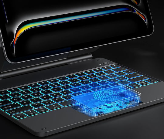 Πληκτρολόγιο Bluetooth Θήκη Ipad Pro 13" M4 2024 Omoton Kc011 Qwertz De