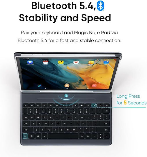 Xp-pen Ack09-a Калъф С Клавиатура Xp-pen Magic Note Pad 3 В 1 Графичен Таблет