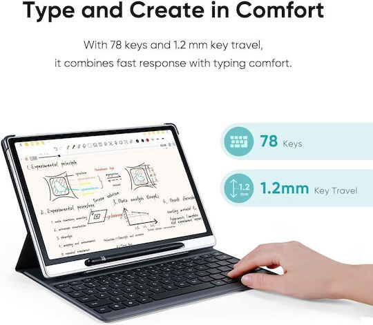 Xp-pen Ack09-a Калъф С Клавиатура Xp-pen Magic Note Pad 3 В 1 Графичен Таблет