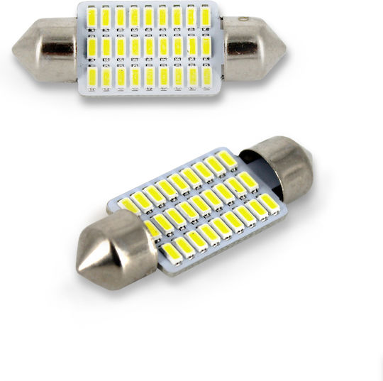 Bec Led Auto C5w 35mm Canbus 1.5w 189lm 27 Smd 12v Set 2 Buc