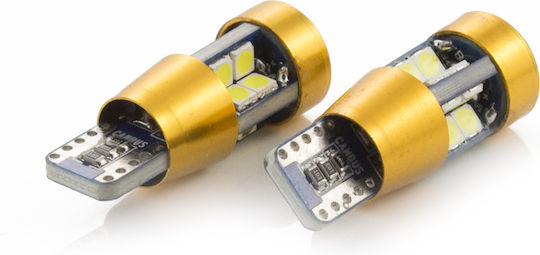 Lămpă Auto Led T10 W5w Canbus 5w 300lm 6000k 17 Smd Set 2 Buc Can130