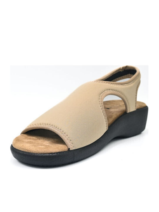 Damen Anatomische Beige Sandalen