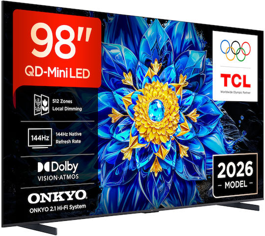 TCL Smart Fernseher 98" 4K Ultra HD QD-Mini LED P8L HDR (2026) 98P8L