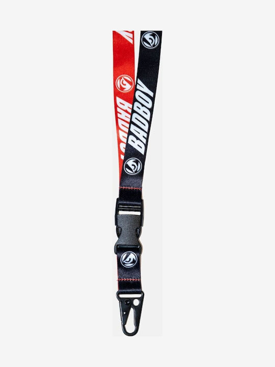 Μπρελόκ Λουράκι Λαιμού Badboy Ββ-000108 Safebreak Detachable Lanyard 50 Cm Black Red