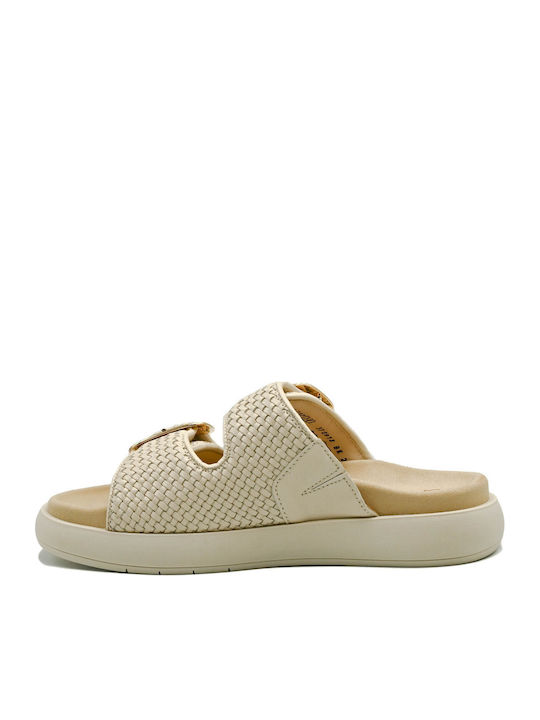 Leather Women's Anatomic Ecru Sandals