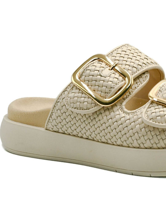 Leather Women's Anatomic Ecru Sandals