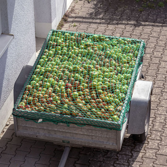 Relaxdays Schutznetz Für Anhänger 2,5x3,5m Grüne Wetterbeständiges Material Set Mit 10 Haken