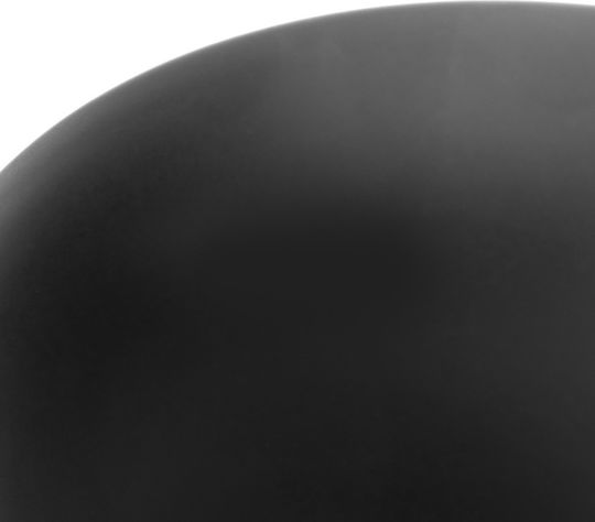 Orion Ceramic Black Dessert Plate With Diameter 20.5cm