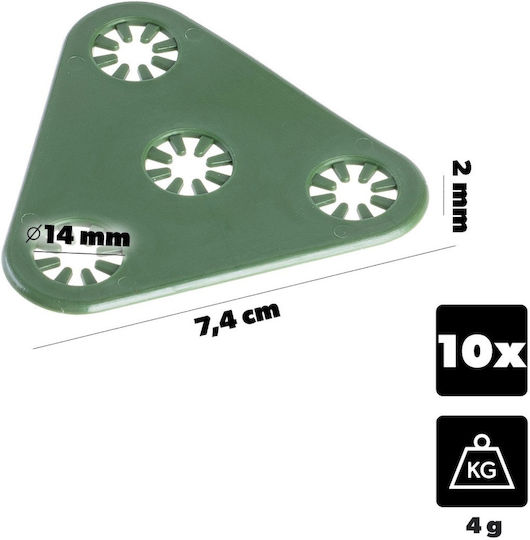 Kadax Top Support Stangen 11 Mm Grüne 10 Stück