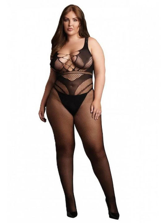 Sexy Bodysuit Accentuated Lines Osx Black