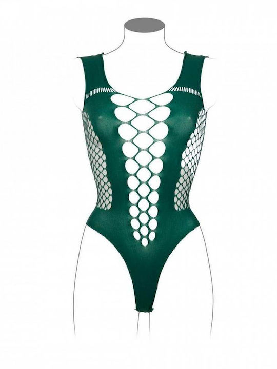 Shots Le Desir Sexy Bodysuit Gittermuster Grün
