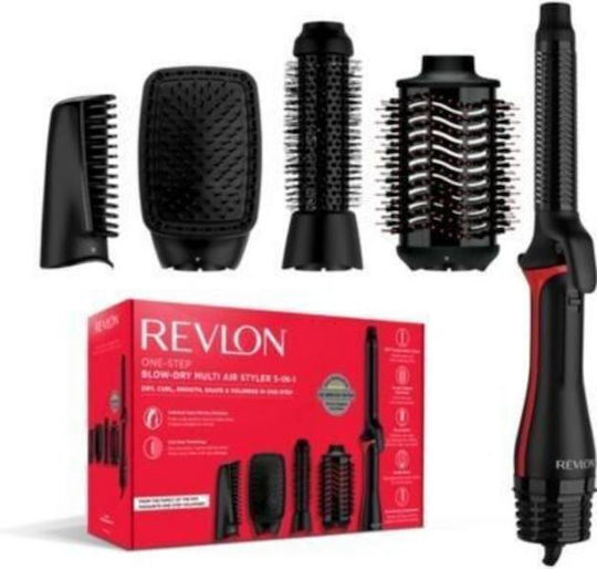 Revlon One-Step Electric Hair Brush with Air for Hair Straightening and Curls 1100W