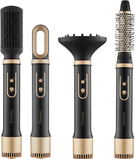 Demeliss Ceramic Electric Hair Brush with Air for Hair Straightening and Curls 1200W