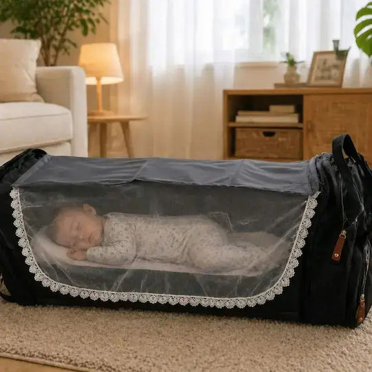 Bag-Bed Backpack Black 40x30x20cm