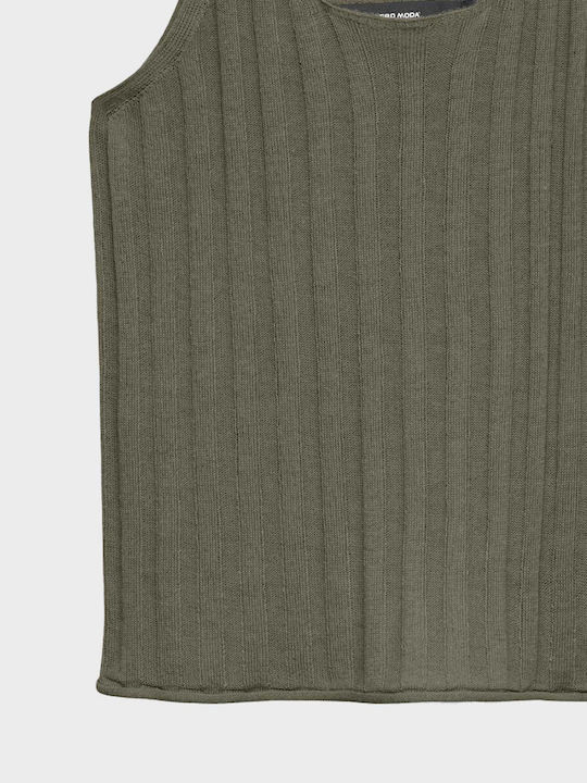 Vero Moda Damen Sommer Leinen Bluse Olive
