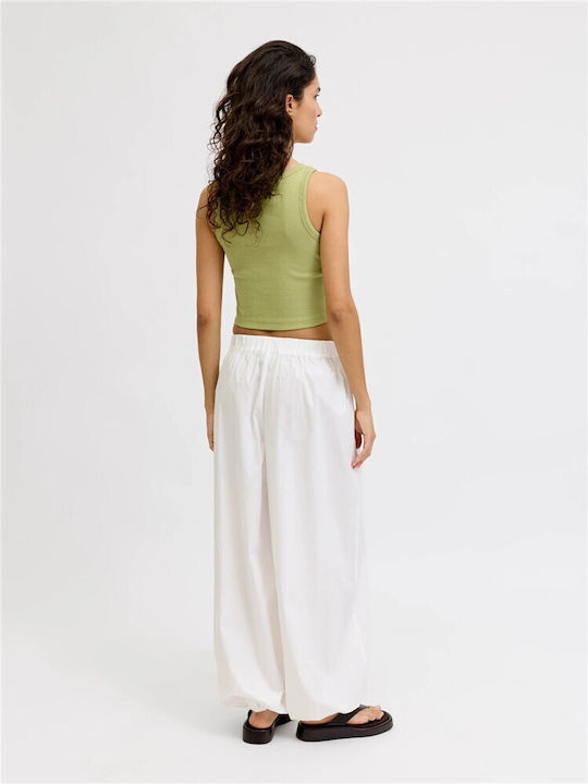 Women's Summer Crop Cotton Top Green