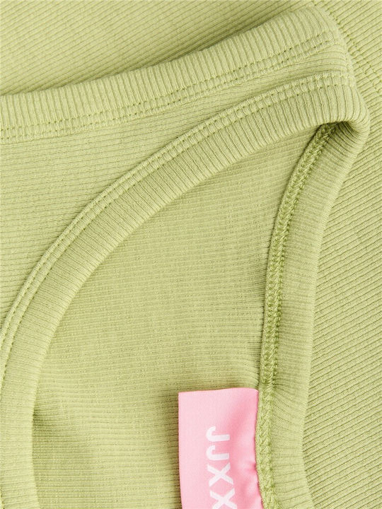 Women's Summer Crop Cotton Top Green
