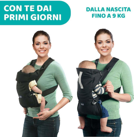 Ergonomic Baby Carrier Chicco Easy Fit 0-9 Kg M Position Head Neck Support Black