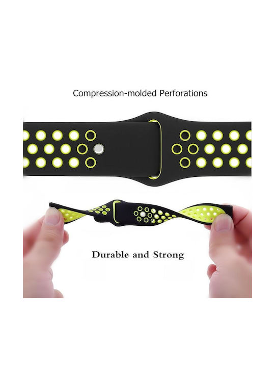 Amazfit T-Rex 2 Two-Tone Silicone Watch Strap Reverse Buckle Black Grey
