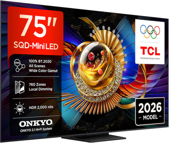 TCL Smart Televizor 75" 4K UHD SQD-Mini LED Q7D Pro HDR (2026) 75Q7D Pro